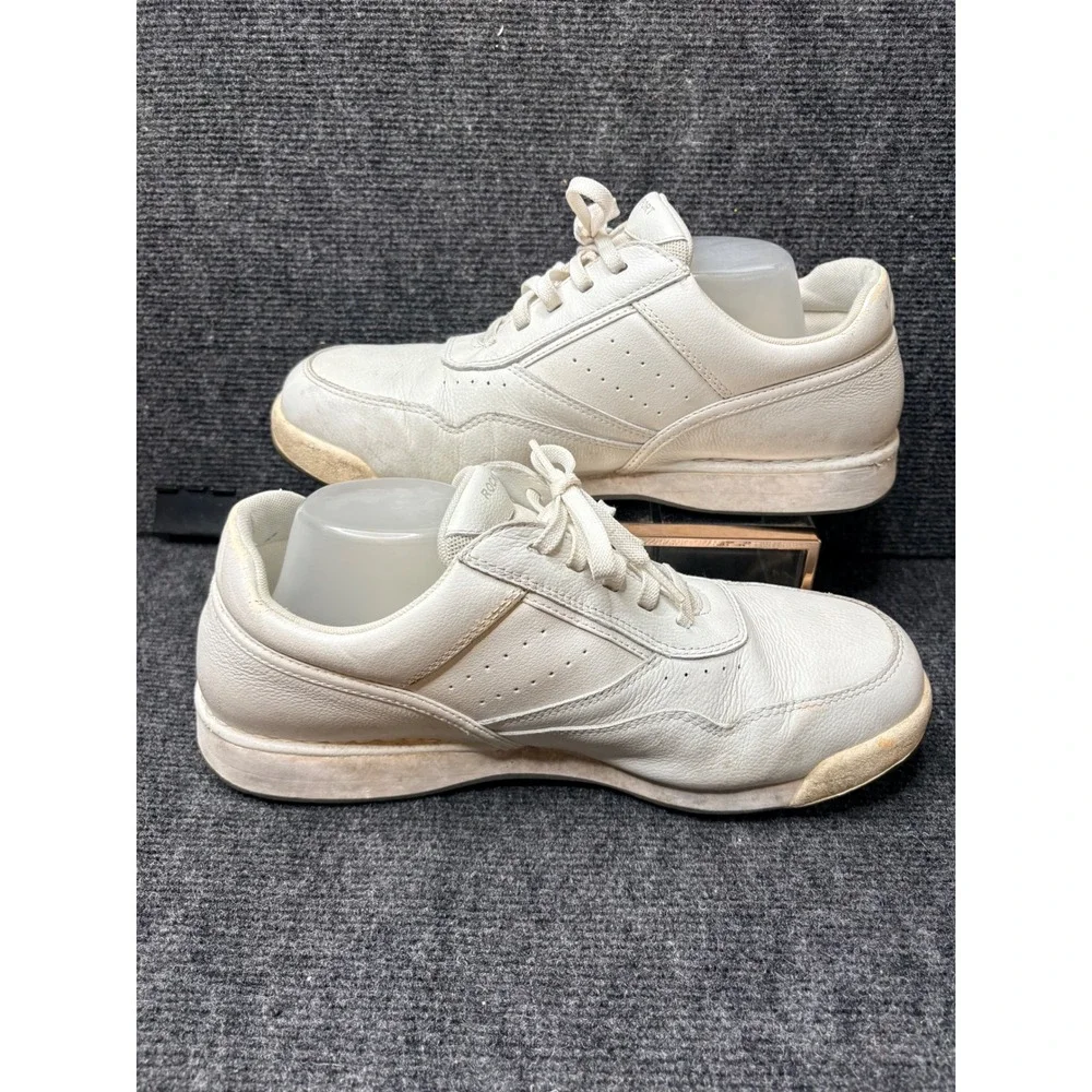 Rockport Prowalker Mens White Leather Walking Shoes Sneakers K71098 Size 12